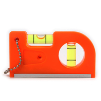 Règle de niveau de mini chaîne porte-clés Type de ceinture portable Type de boucle Niveau en alliage daluminium for