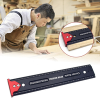 Règle de précision DOCTORWOOD avec tiret de mesure multifonctionnel darrêt de crochet