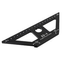 Règle de traçage à 45 degrés en alliage daluminium Drillpro ES-4 avec Base Woodwokring règle dangle de marquag
