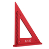 Règle de Triangle de travail du bois métrique en alliage daluminium Drillpro règle de mesure de positionnement de t