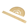 Règle en laiton Triangle en métal règle droite pour le travail du bois règle de mesure outils de dessin de ligne de vagu