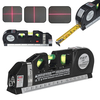 Règle métrique dalignement de ruban à mesurer croisé vertical de niveau laser polyvalent