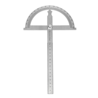 Règle rotatoire principale détachable dangle de protractor dacier inoxydable mesurant