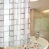 Rideau de bain en tissu imperméable de salle de bains de rideau de douche carré plus épais
