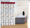 Rideau de douche plus épais de fleur de polyester imperméable de salle de bains