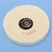 Roue de polissage de polissage de polisseur de tampon darbre de 4 pouces de laine de feutre ronde de 1/2 pouce