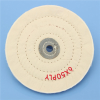 Roue de polissage de polissage de polisseur de tampon de tonnelle de 1 / 2inch de laine de feutre ronde de 6 pouces