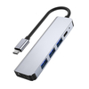 Répartiteur de concentrateur USB-C 5 en 1 Type-C Station daccueil avec USB3.0 USB2.0 USB-C PD 87W 4K Compatible HDM