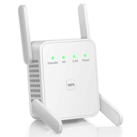 Répéteur 1200M double bande répéteur Wifi amplificateur de Signal répéteur Wifi routeur Extender Booster blanc pour bure