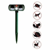 Répulsif animal à ultrasons à énergie solaire IPX4 étanche PIR capteur à ultrasons renard chat chien répulsif pour jardi