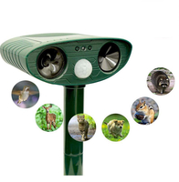 Répulsif pour animaux à ultrasons solaire dissuasif antiparasitaire chat chien renard dissuasif répulsif à énergie solai