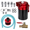 Réservoir dhuile universel de 300 ml avec filtre de reniflard rouge / bleu pour la modification de voiture