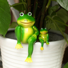 Résine Assis Grenouilles Statue Grenouille En Plein Air Sculpture Décorations De Jardin Ornements