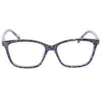 Résine de lunettes de lecture de mode de modèle doeil de chat de couleur de camélia avec le sac