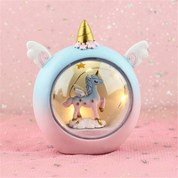 Résine dessin animé cheval veilleuse bébé étude chambre lampe chevet Table décor cadeau