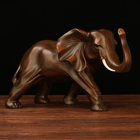 Résine éléphant Statue Fortune mascotte salon armoire TV bureau décorations pour la maison