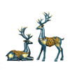 Résine de style nordique Elk Figurines Articles dameublement Originalité Salle familiale Décorations pour la maison