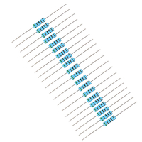 Résistance de film métallique de 20pcs 2W 5.1KR résistance 1% résistance de 5.1K ohms
