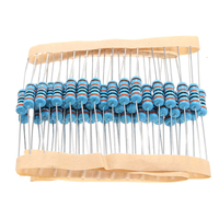 Résistance de film métallique de 50pcs 1W 300KR 1% résistance de 300K ohm