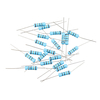 Résistance de résistance à film métallique 20pcs 2W 91R 1% Résistance de 91 ohms