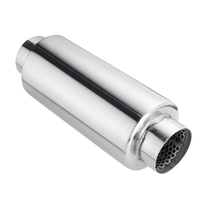 Résonateur Universel De Silencieux DÉchappement 304 Inox 2.5 Pouces Inelt 2.5 Pouces Sortie