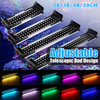 Rétractable 25-30 cm réservoir poisson lumière rvb 8 W 5050 36SMD rvb réservoir poisson lampe aquarium lanterne avec tél