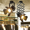 Rétro industriel LED plafonnier piste lumière extensible lumière intérieure LED lampe pour club de tissu