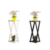 Rétro Métal Fleur Stand Chic Intérieur Jardin Plante Titulaire Affichage Planteur Rack Décorations Outil