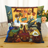 Rétro Style Chats Lin Coton Housse de Coussin Maison Canapé Art Décor Coussin Taie doreiller