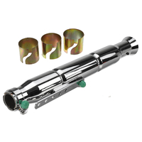 Rétro Vintage moto tuyau déchappement silencieux silencieux pointe Tube arrière pour Bobber café Racer universel