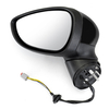 Rétroviseur électrique daile de porte latérale gauche avec LED tournez la lumière pour Ford Fiesta MK7 2008-2012
