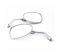 Rétroviseurs 10mm chrome pied court pour Honda VTX 1300