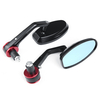 Rétroviseurs de guidon de 7/8 pouces 22 mm pour lentilles bleues anti-reflets de moto