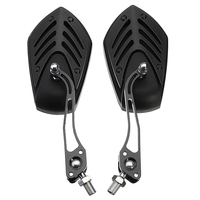 Rétroviseurs extérieurs de vue latérale de scooter de vélo de moto dalliage daluminium de 8mm 10mm universels