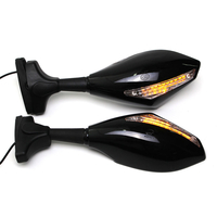 Rétroviseurs moto avec clignotant LED pour KAWASAKI NINJA 650R 500R 250R 636