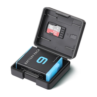 RUIGPRO 4.6 * 4 * 1.6cm Batterie Boîte de rangement étanche à lhumidité pour pour GOPRO Hero9 / 8/7/6/5 DJI OSMO ca