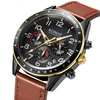 RUIMAS 574 Sport Men Watch 3ATM Waterproof Luminous Display Bracelet en cuir Quartz Watch
