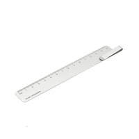 RUMA Metal Bookmark Règle droite Silver Clip Ruler de Xiaomi Youpin