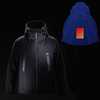 RUNYON IPX7 Hommes Hiver Rechargeable Réglable Électrique Chauffant Veste Manteaux Lavable Imperméable À La Pluie Soft D