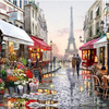 RUOPOTYParisRueBRICOLAGEPeinturePar Numéros Peint À La Main Toile Peinture Accueil Mur Art