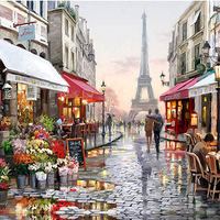 RUOPOTYParisRueBRICOLAGEPeinturePar Numéros Peint À La Main Toile Peinture Accueil Mur Art