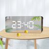Réveil électrique horloge miroir multifonctionnel horloge daffichage de la température météo pour le décor de burea