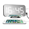 Réveil numérique Affichage LED Portable miroir moderne USB / Batterie