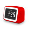 Réveil numérique Radio FM sans fil Bluetooth 5.0 LED Miroir avec haut-parleur