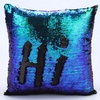 Réversible Sequin sirène taie doreiller magique changement de couleur oreiller housse de coussin Home Car Decor