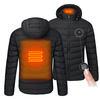 S / M / 4XL Hommes USB Chauffé Dos Cervical À Capuche Veste Dhiver À Capuche Moto Ski Equitation Manteau