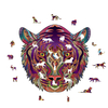 S / M / L forme Unique en bois tigre Puzzle jouet pièces de puzzle mystérieux éducation précoce Puzzle Art jouets cadeau