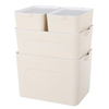 S / M / L Taille Boîte De Rangement Multifonctionnelle Paniers De Rangement En Plastique Vêtements Jouets Divers Contene