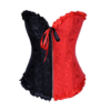 S-3XL Red Palace Women Party Bustier Corset Désossé Ensembles de Shaper Corps Gothique
