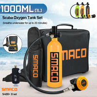 S400 + D Set Ensemble déquipement de plongée pour bouteille doxygène 1000ML pour SMACO